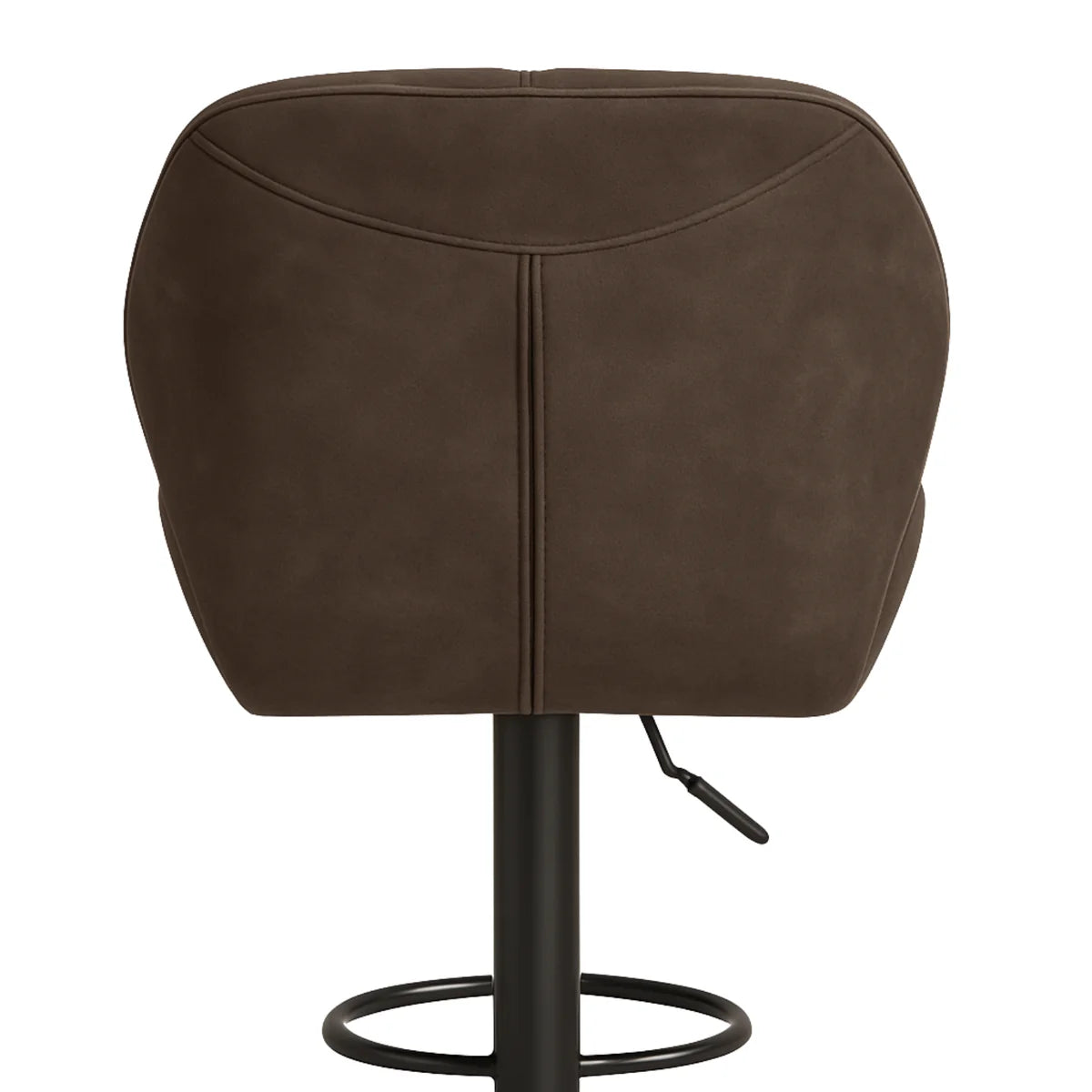 Ensemble – 2 Chaises de Bar Stylisées et Galbées au Cuir Mat – Oslo