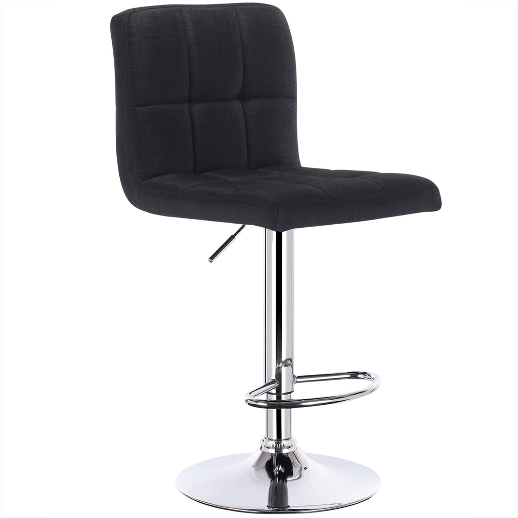 Ensemble – 2 Chaises de Bar en Tissu au Design Sobre et Matelassé – Nova